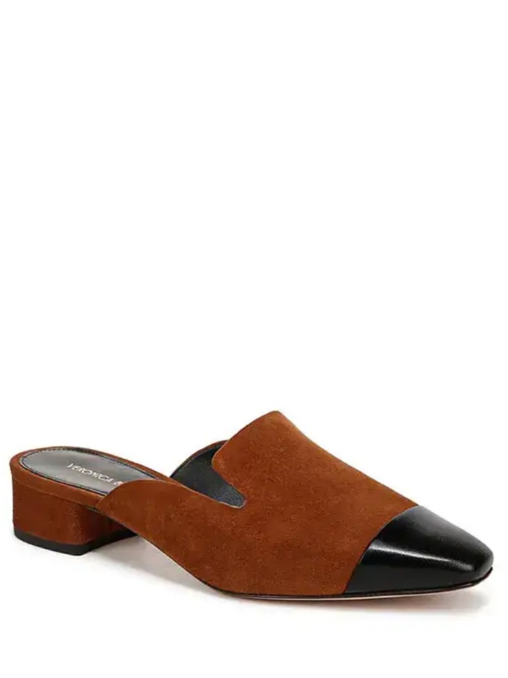 Veronica Beard Suede and Leather Cecile Cap Toe Mule Flats New! - Picture 2 of 10